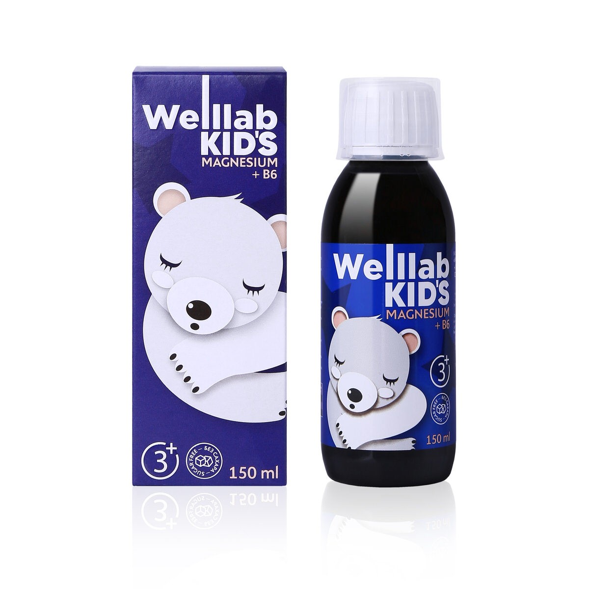 БАД с магнием для детей WELLLAB KIDS MAGNESIUM + B6, 150 мл по цене 870  руб. - купить в Анапе ☛ Доставка ☆ Интернет-магазин «EcoGreenDom»